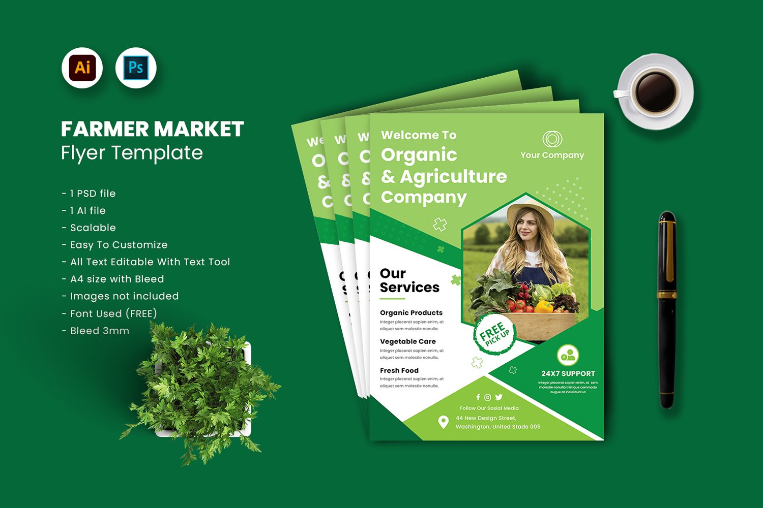 Template #191753 Health Vegetables Webdesign Template - Logo template Preview