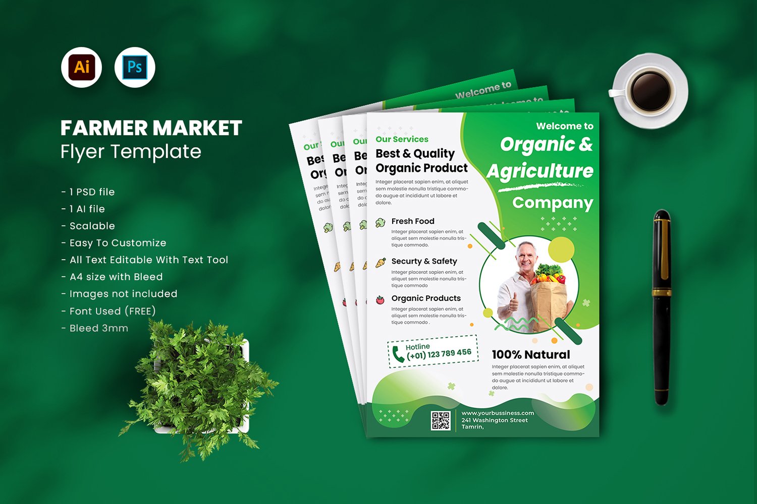 Template #191755 Health Vegetables Webdesign Template - Logo template Preview