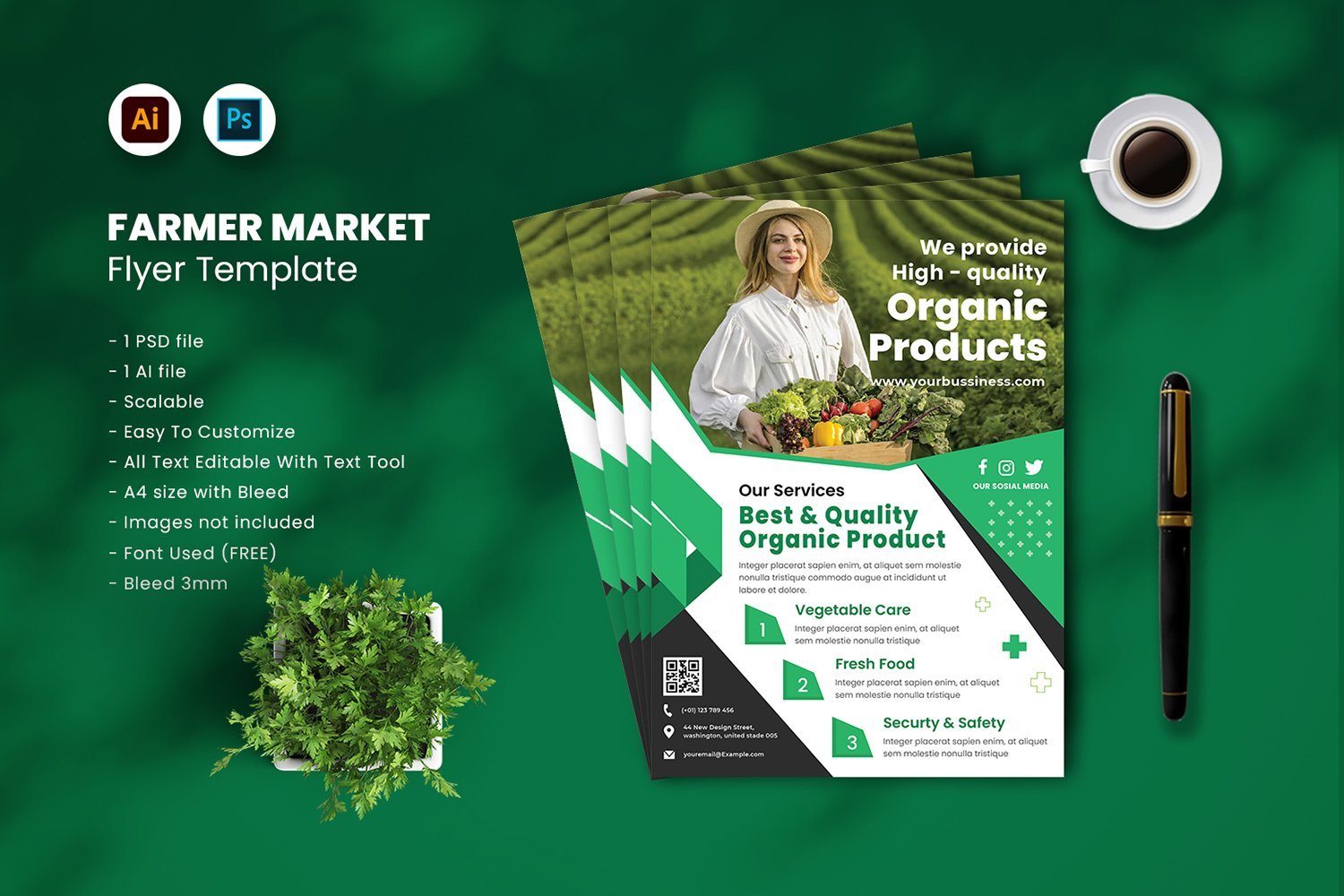Template #191756 Health Vegetables Webdesign Template - Logo template Preview