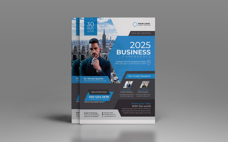 Business Conference Business Flyer Design template Corporate Identity