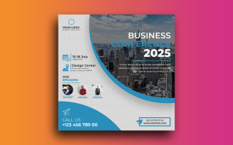Company Business Conference Flyer template