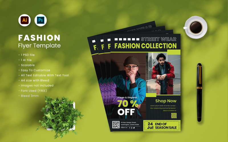 Fashion Flyer Template vol.41 Corporate Identity