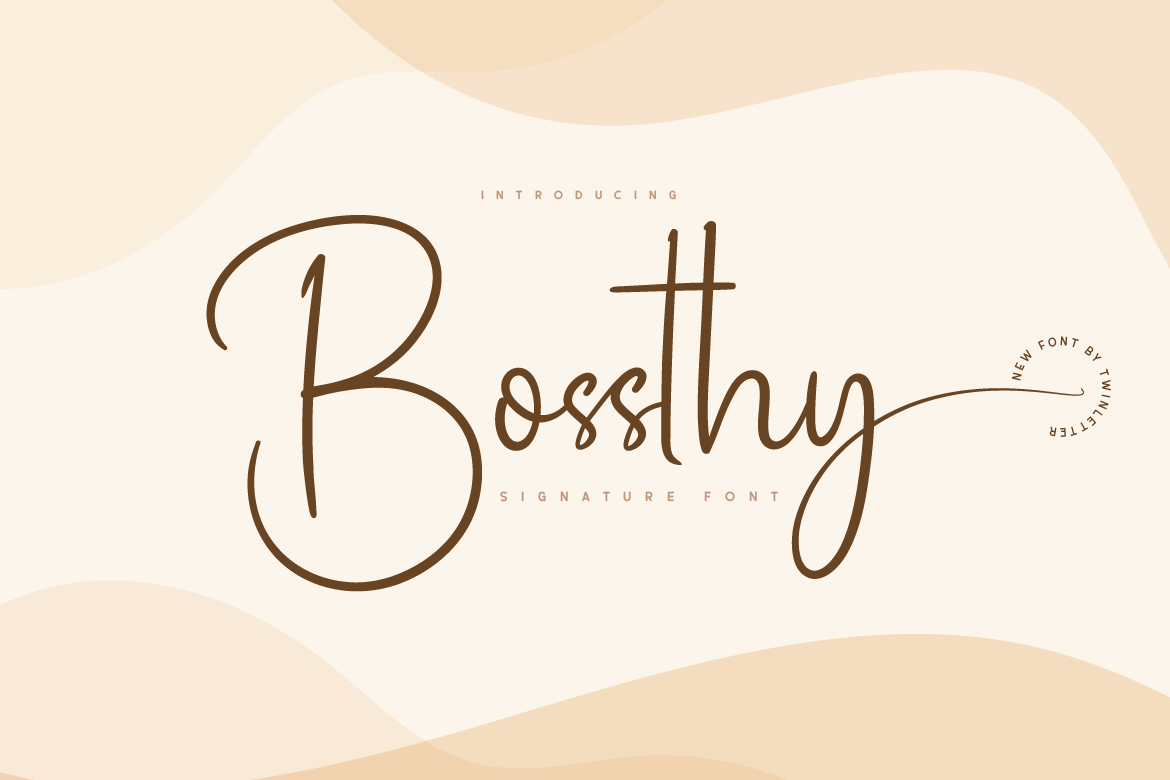 Bossthy - Elegant Signature Font