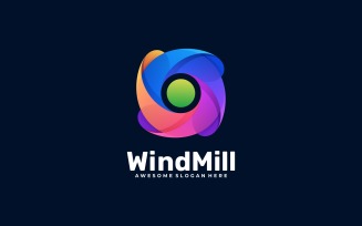 Windmill Gradient Colorful Logo