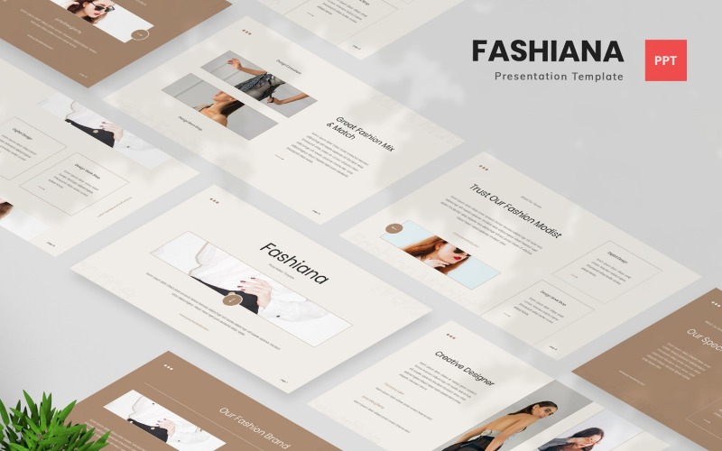 Fashiana - Fashion Profile Powerpoint Template PowerPoint Template