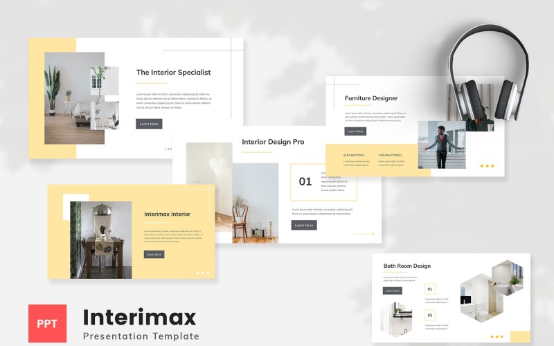 Interimax - Interior Powerpoint Template PowerPoint Template