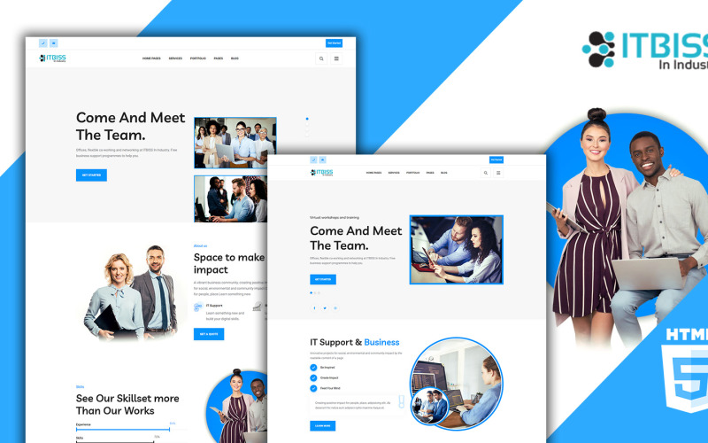 ITbiss - Business & IT HTML5 Template Website Template