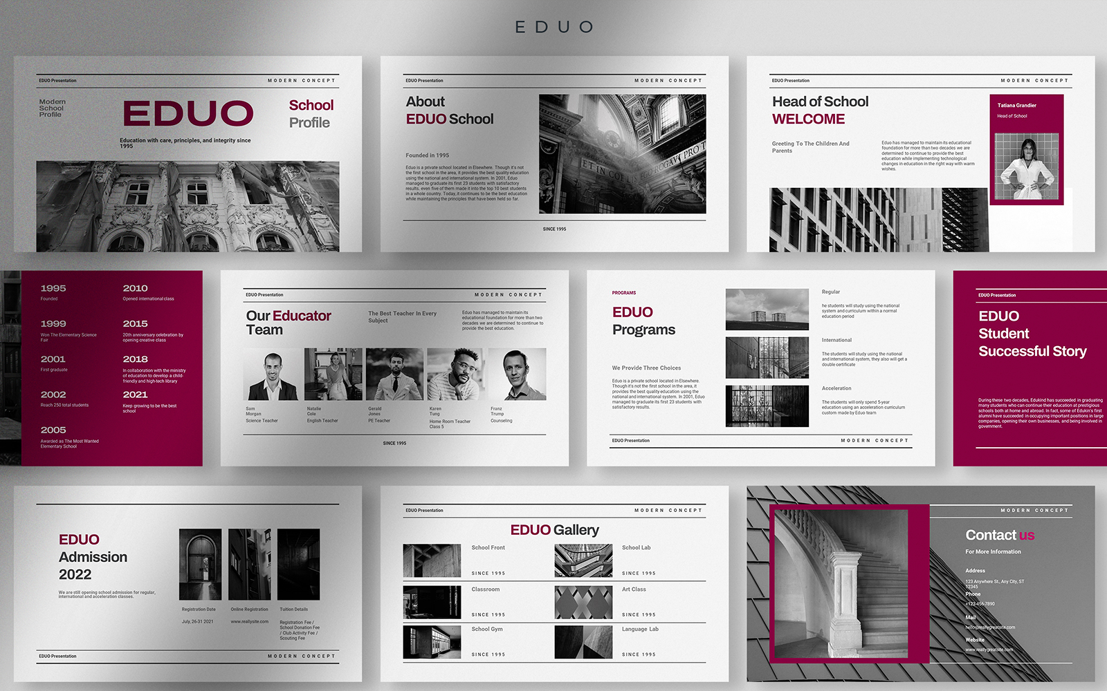 Kit Graphique #192151 Eduo Magenta Divers Modles Web - Logo template Preview