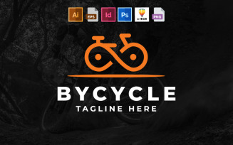 Bicycle Minimalist Logo Template