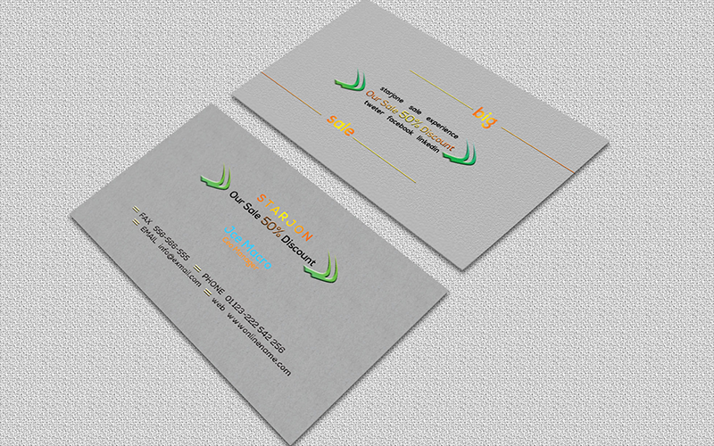 Company Business Card so-124 Corporate Identity