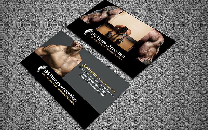 Fitness Business Card so-121 Corporate Identity