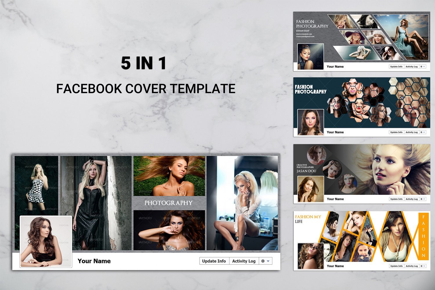 Kit Graphique #192260 Facebook Cover Divers Modles Web - Logo template Preview