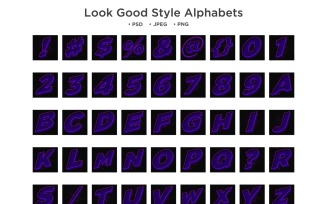 Look Good Style Alphabet, Abc Typography