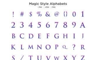 Magic Style Alphabet, Abc Typography