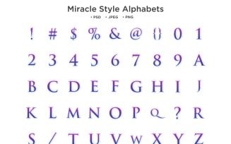 Miracle Style Alphabet, Abc Typography