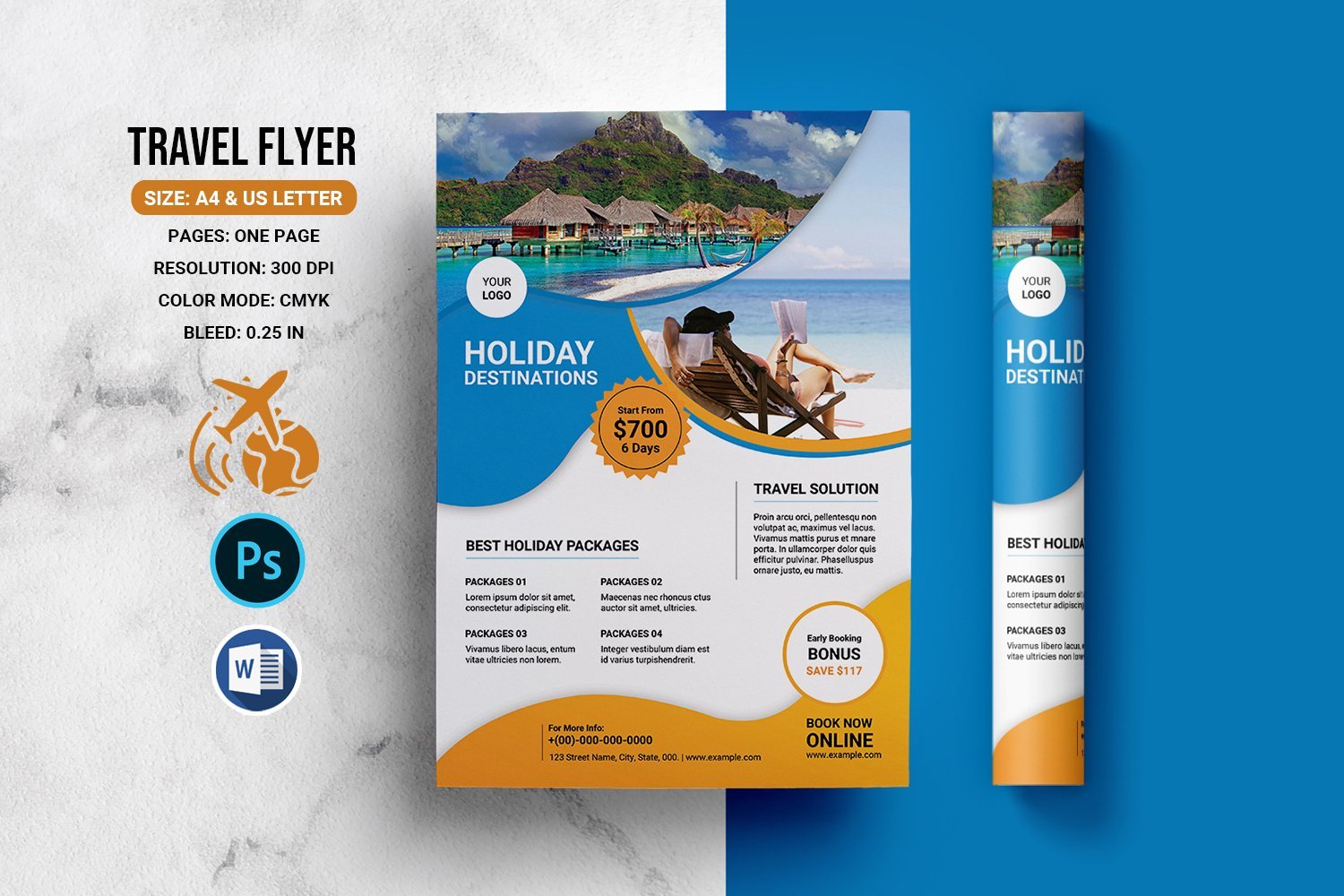 Kit Graphique #192424 Travel Flyer Divers Modles Web - Logo template Preview