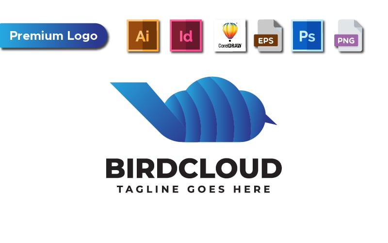 Kit Graphique #192451 Bird Cloud Divers Modles Web - Logo template Preview