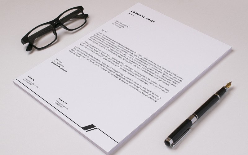 Letterhead A4 Corporate Identity Template