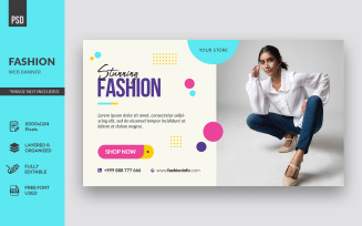 Modern Fashion Web Banner Corporate Identity Template
