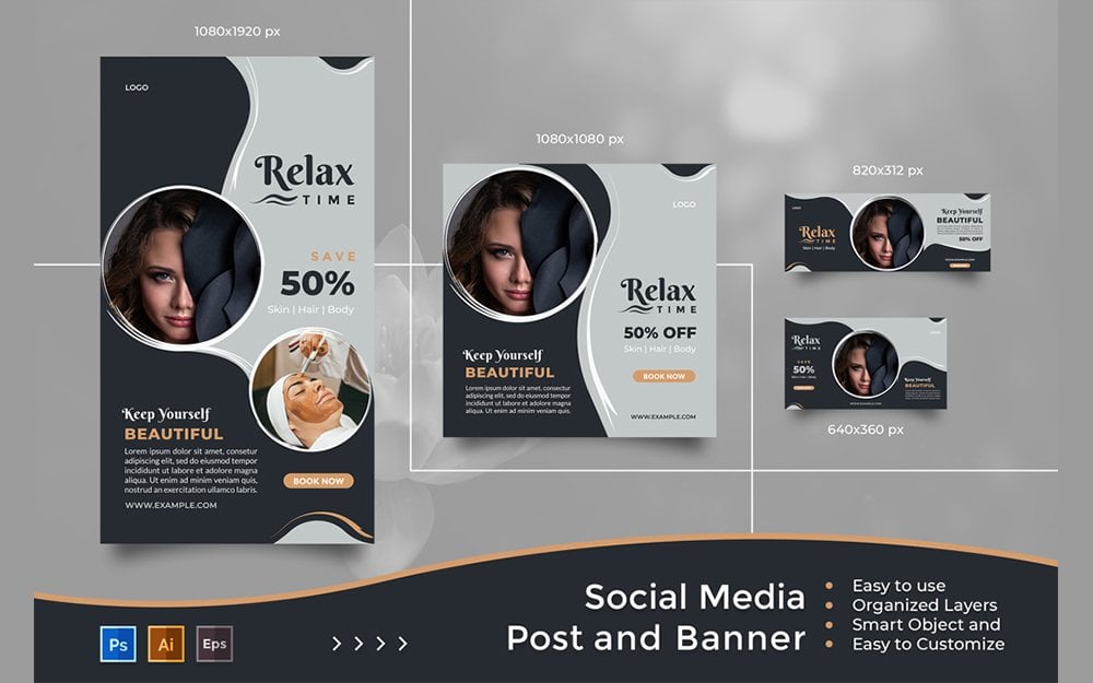 Kit Graphique #192592 Spa Banner Divers Modles Web - Logo template Preview