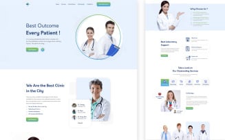 Docex - Clinic Services One Page UI Elements