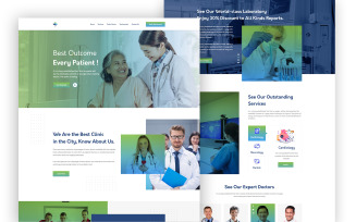 Mediex - Clinic Services One Page UI Elements