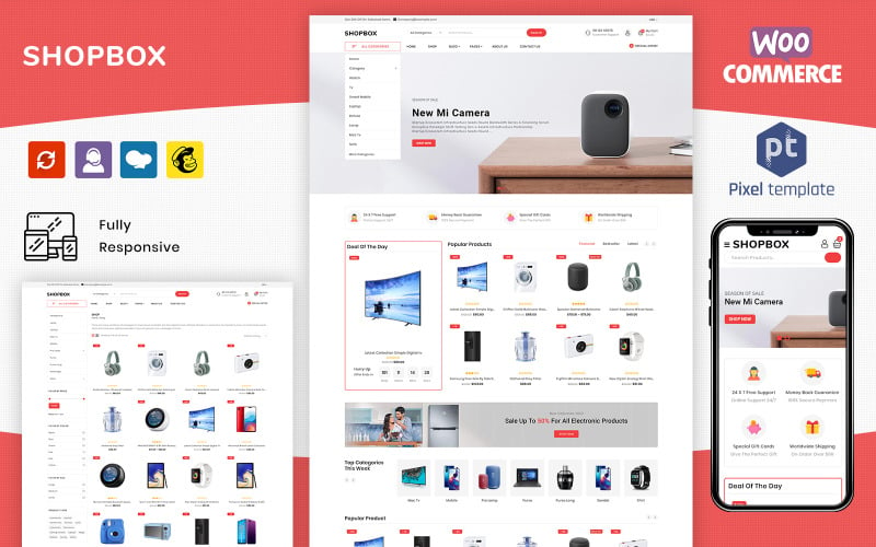 Shopbox - Electronics & Gadgets eCommerce WordPress Templates WooCommerce Theme