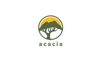 Acacia Tree Logo Template