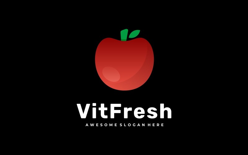 Apple Vit Fresh Gradient Logo Logo Template