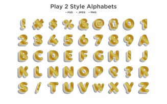 Play 2 Style Alphabet, Abc Typography