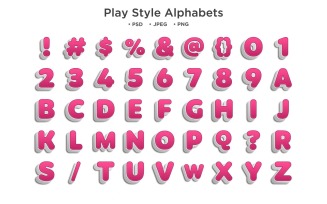 Play Style Alphabet, Abc Typography
