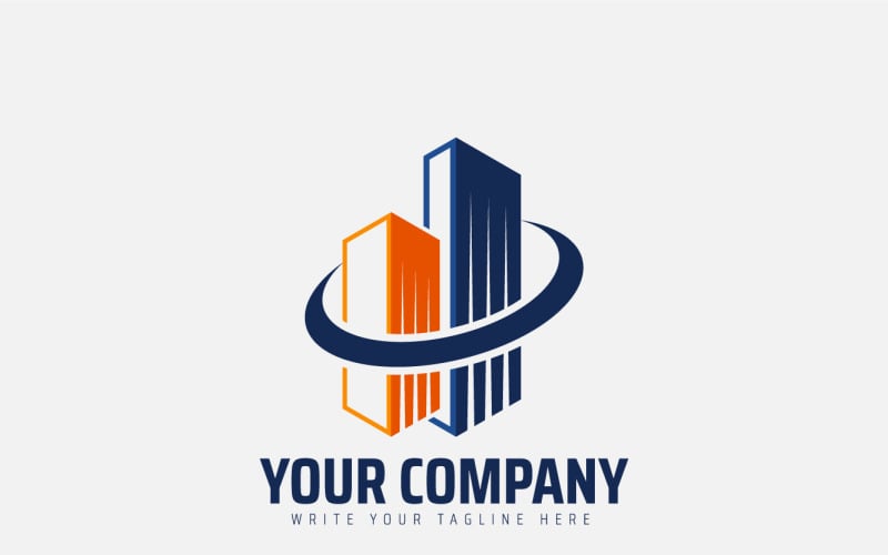 Real Estate Logo Design With Building Logo Template
