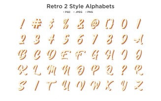 Retro 2 Style Alphabet, Abc Typography