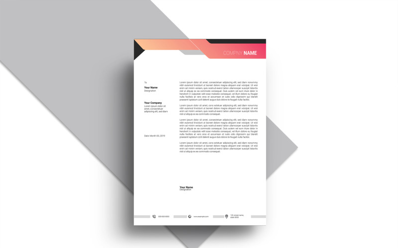 Sis Letterhead Corporate Identity Template
