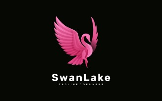 Swan Lake Gradient Logo Style