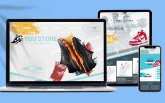 Business Landing-Page Shoes PSD Template