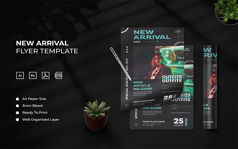 New Arrival - Flyer Template Corporate Identity