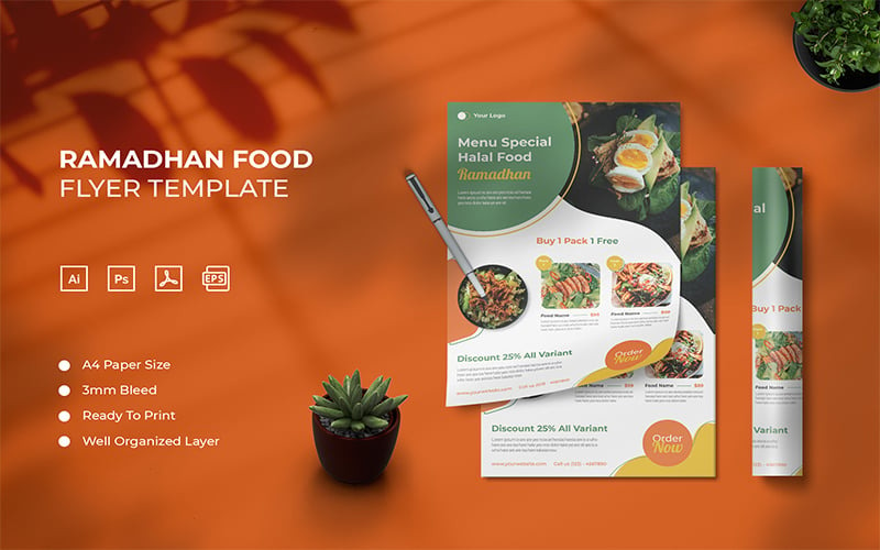 Ramadhan Food - Flyer Template Corporate Identity