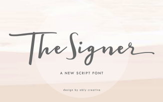 The Signer Organic Handwritten Font