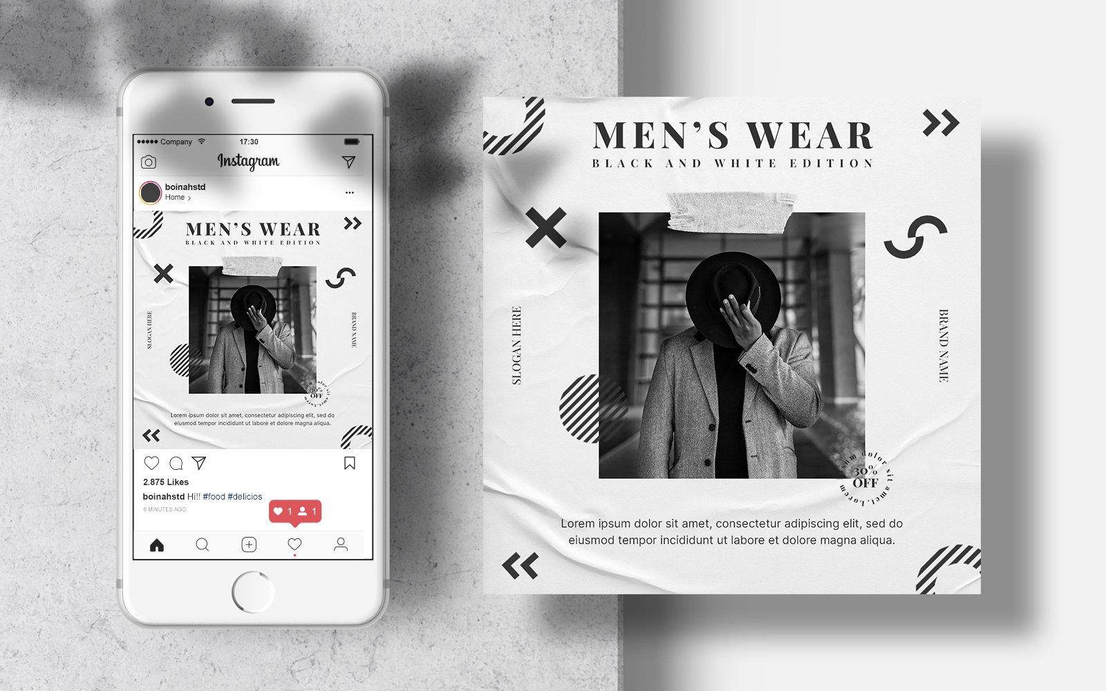 Template #192919 Stylish Instagram Webdesign Template - Logo template Preview