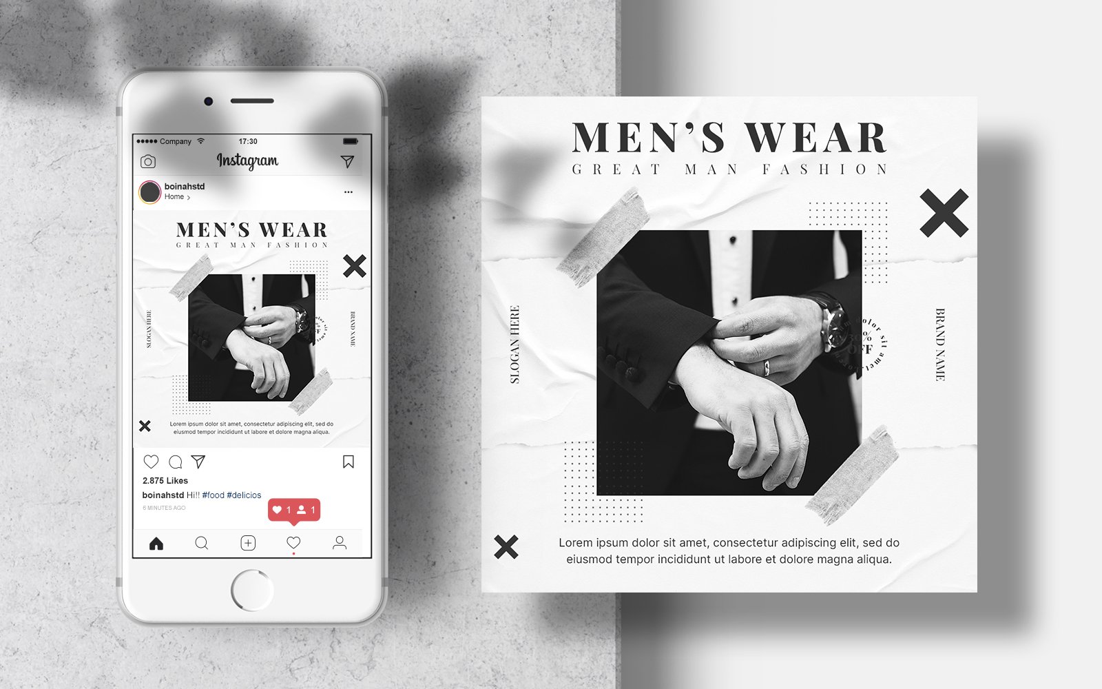 Template #192920 Stylish Instagram Webdesign Template - Logo template Preview