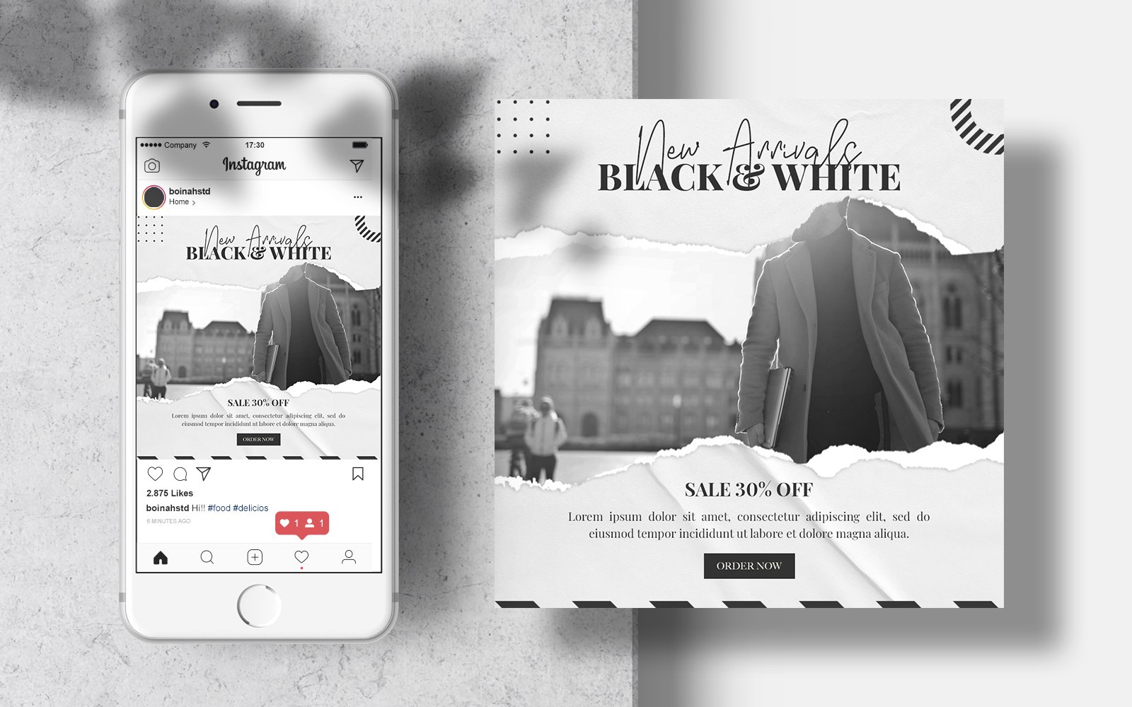 Template #192925 Stylish Instagram Webdesign Template - Logo template Preview