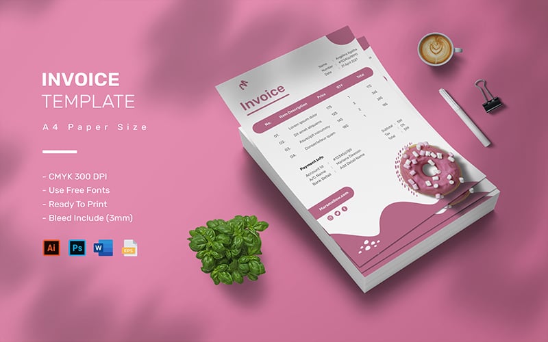 Template #192950 Billing Stationery Webdesign Template - Logo template Preview