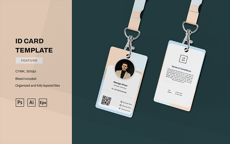 George Oliver - ID Card Template Corporate Identity