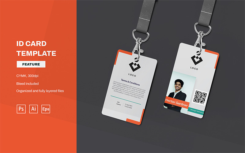 Hector Gardner - ID Card Template Corporate Identity