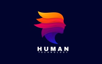 Human Gradient Colorful Logo