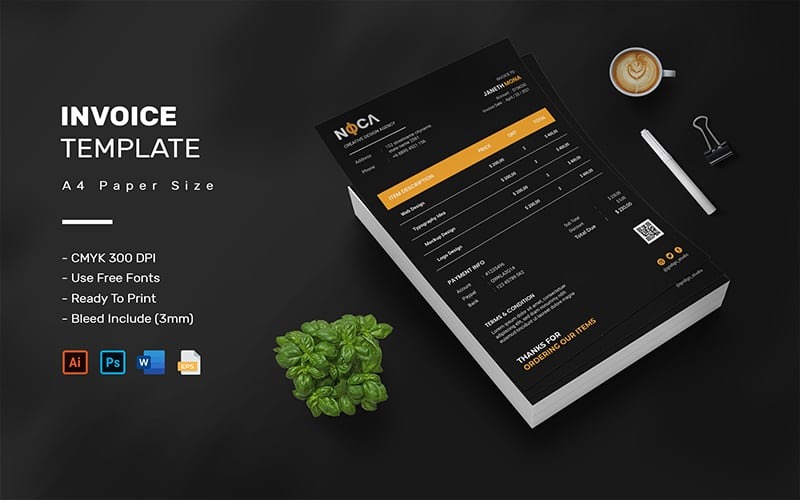 Noca lo - Invoice Template Corporate Identity
