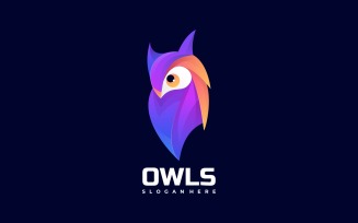 Owl Gradient Colorful Logo