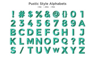 Rustic Style Alphabet, Abc Typography