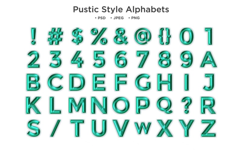 Rustic Style Alphabet, Abc Typography Illustration